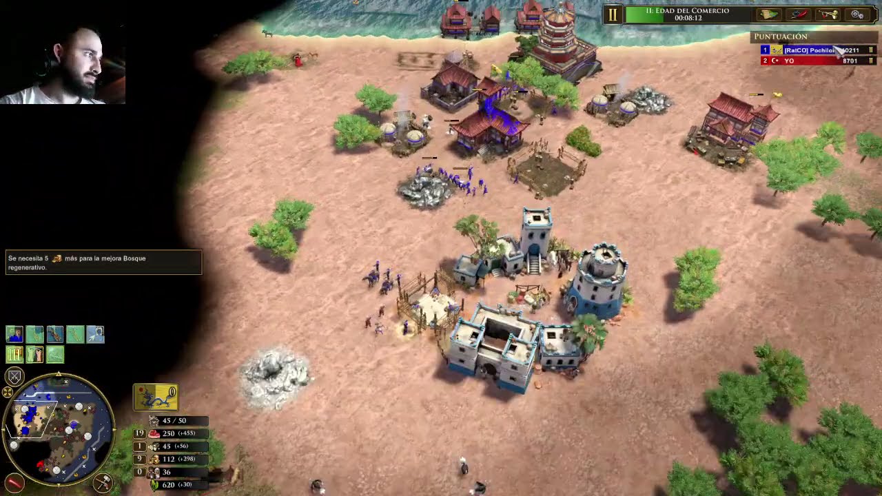 Pochilok jugando con CHINA 1vs1 y luego jugaremos con un pana nuevo en Age of empires III