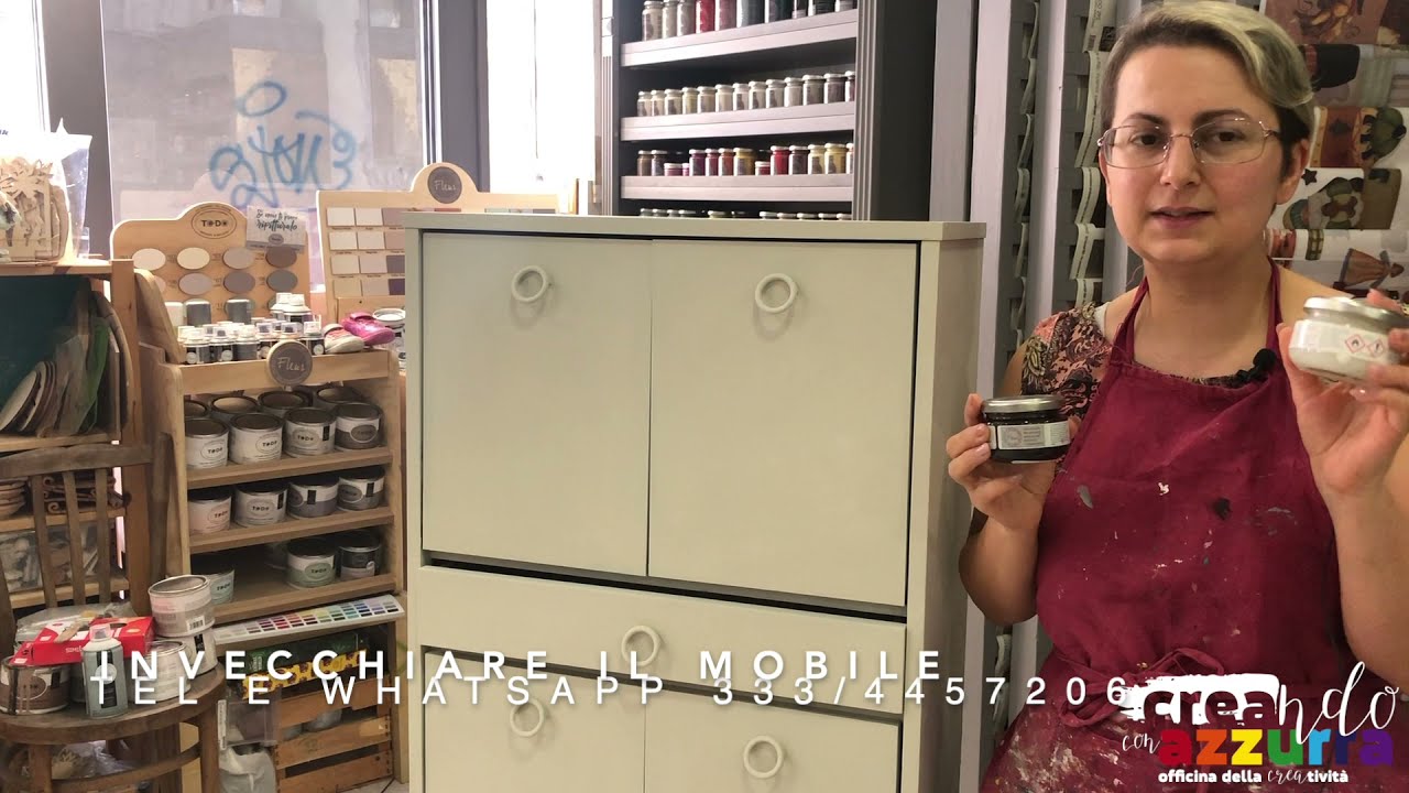Come invecchiare il mobile con la Cera marrone