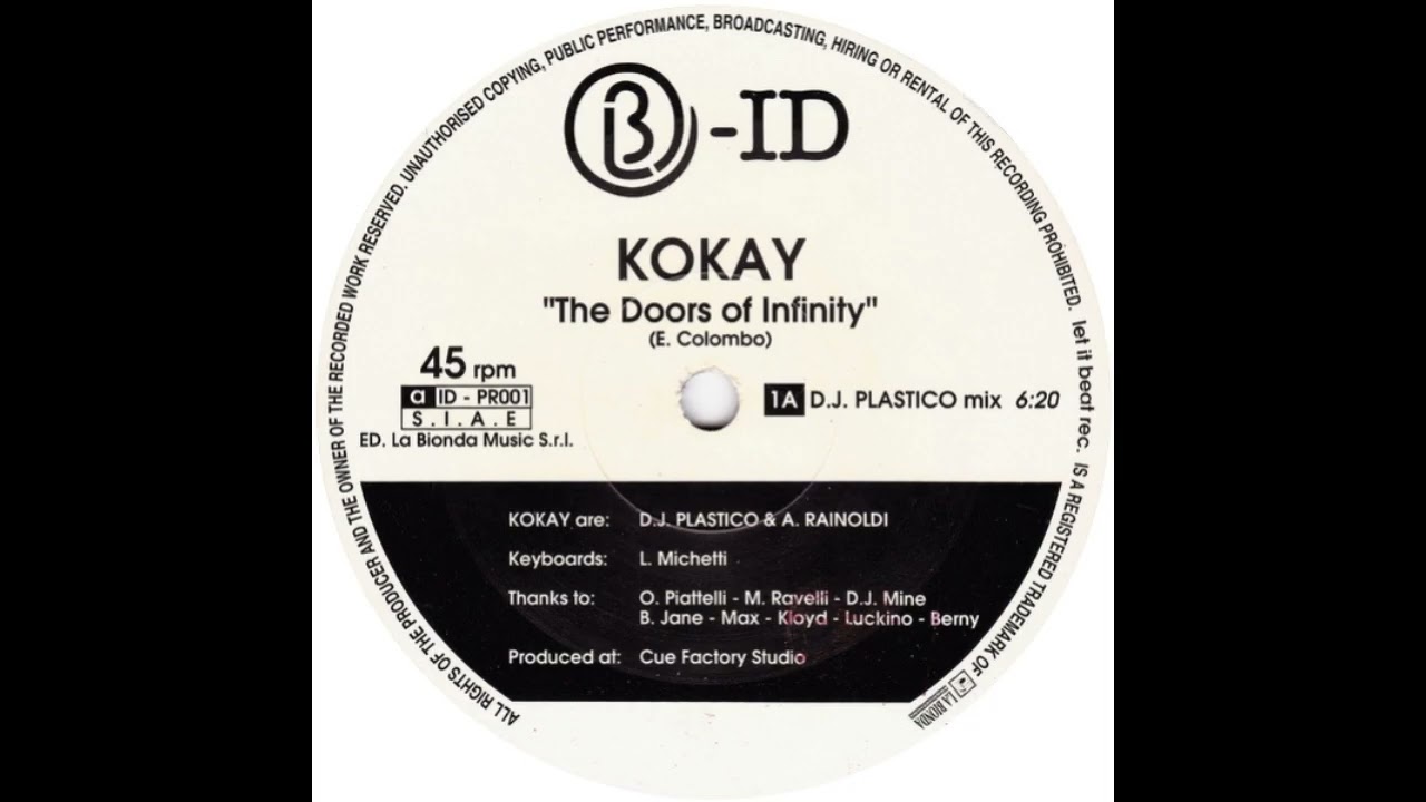 Kokay - The Doors Of Infinity - (DJ Plastico Mix) - 1996 - (140 BPM)