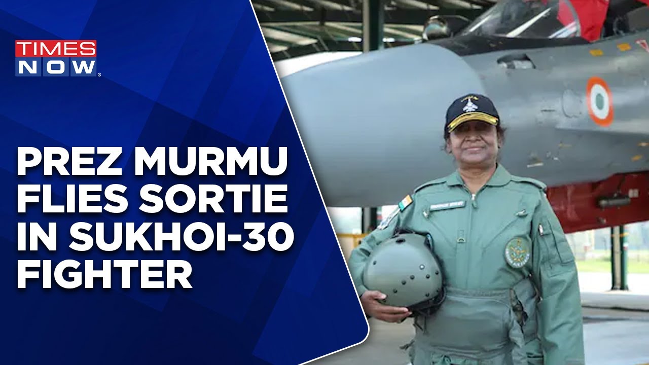 President Droupadi Murmu Flies Sortie In Sukhoi-30 fighter Jet At Tezpur Air Force Station