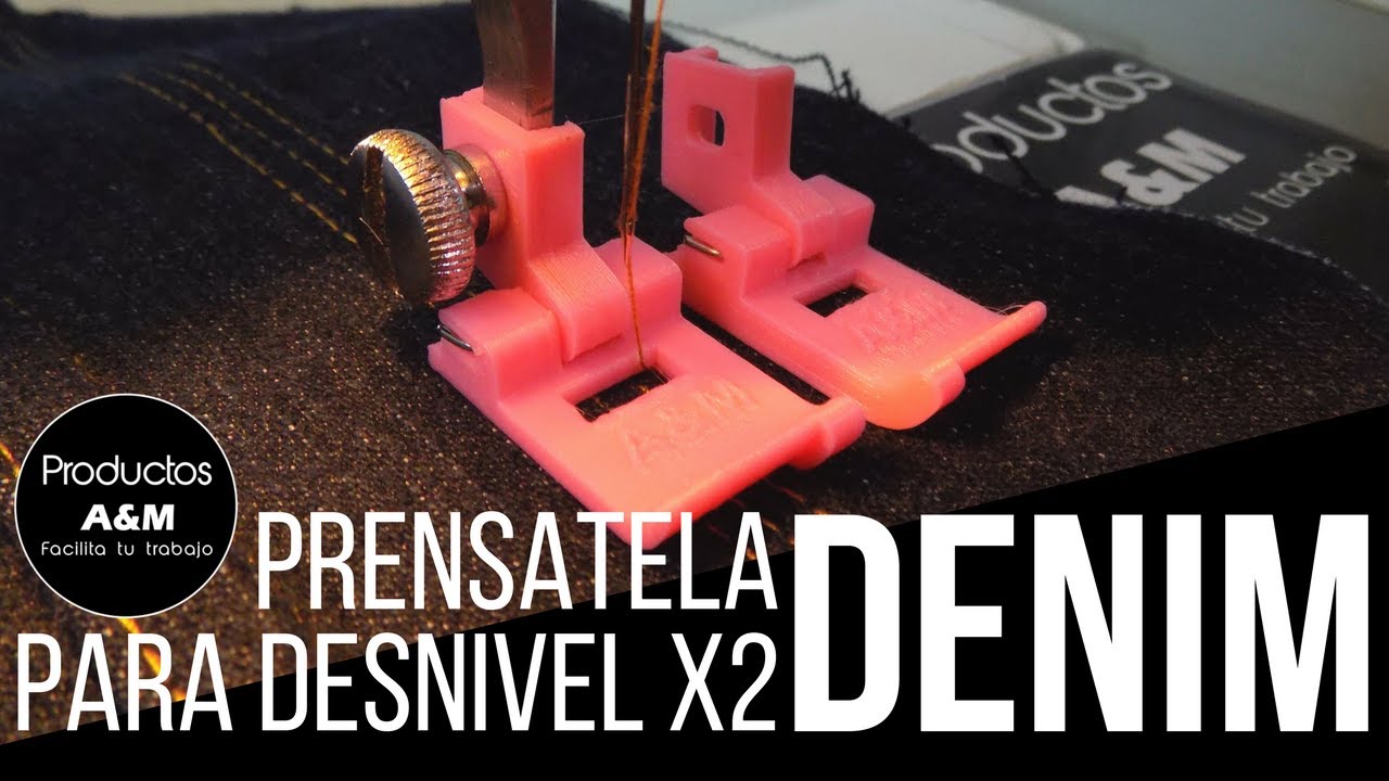 PRENSATELA DESNIVEL EN TELA DENIM || PRENSATELAS A&M || BÁSICOS!!