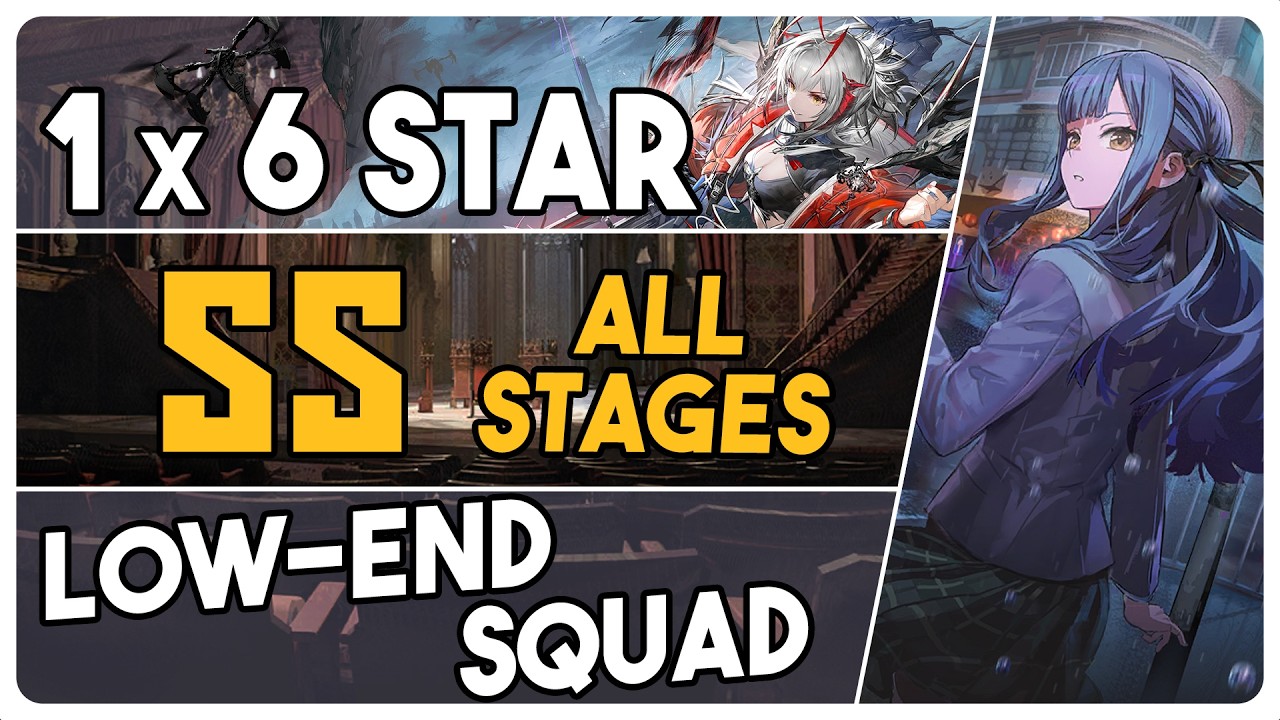 All SS Stages | SS-1 to SS-8 | Low End Squad |【Arknights - アークナイツ】