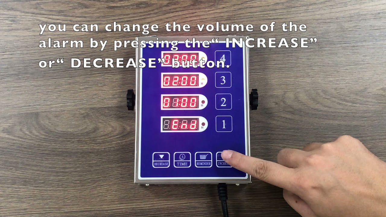 How to change the volume for YOOYIST 4 Event Timer