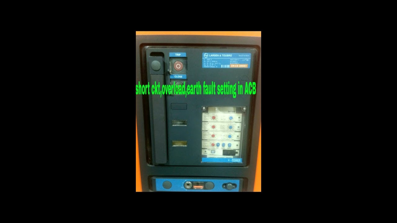 How to do setting of ACB (Air ckt breaker).BS Electrical