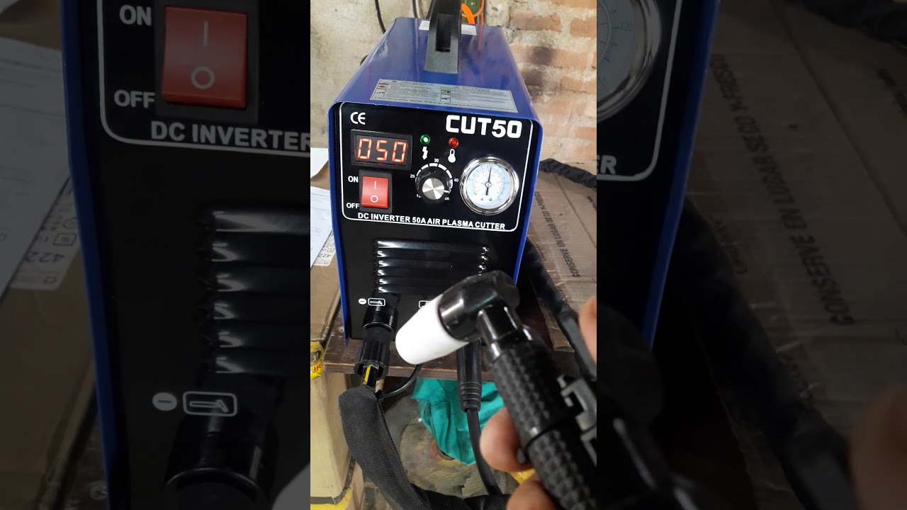 Grabacion  cortadora de plasma cut50 como prueba de la falla