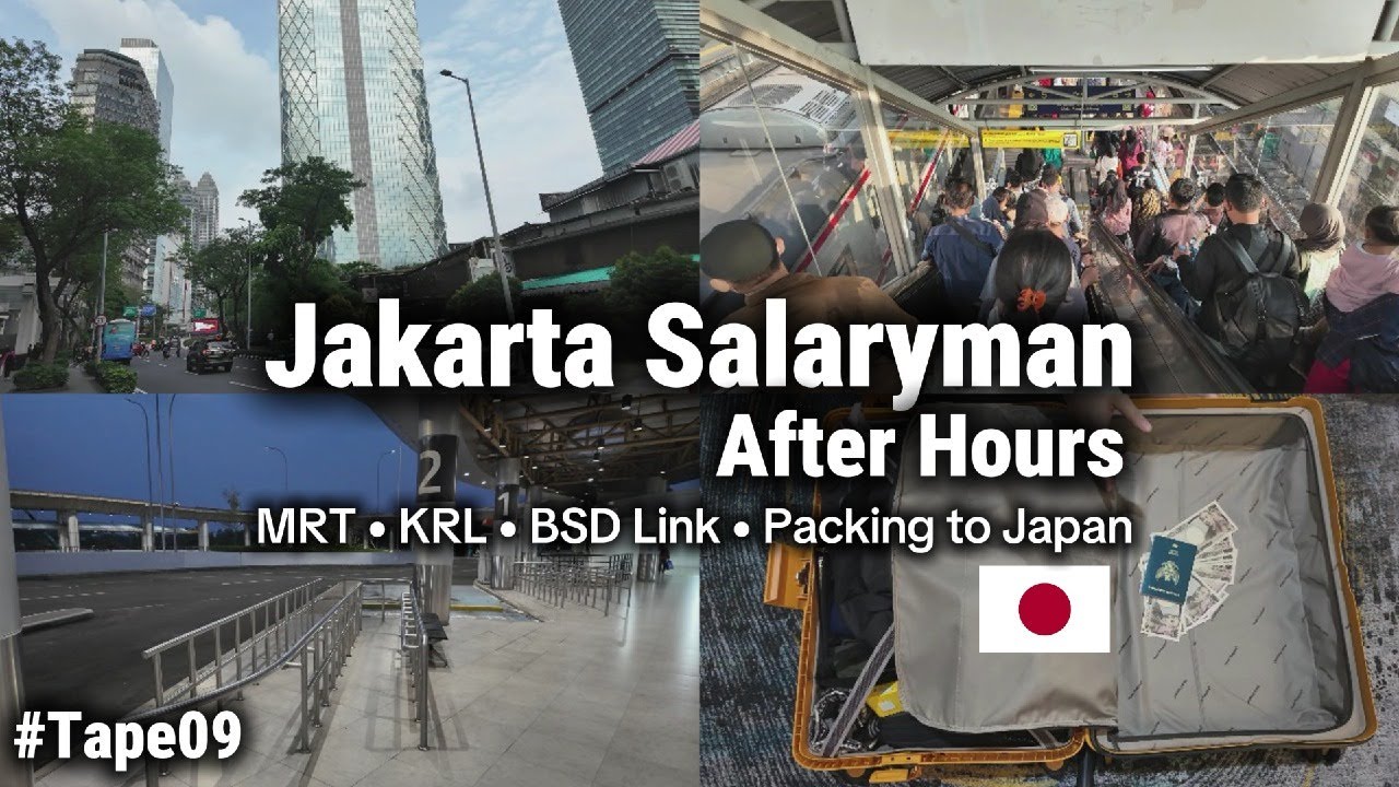 Jakarta MRT, KRL & BSD Link – After Work Packing for Japan Trip🎌 | Jakarta Salaryman