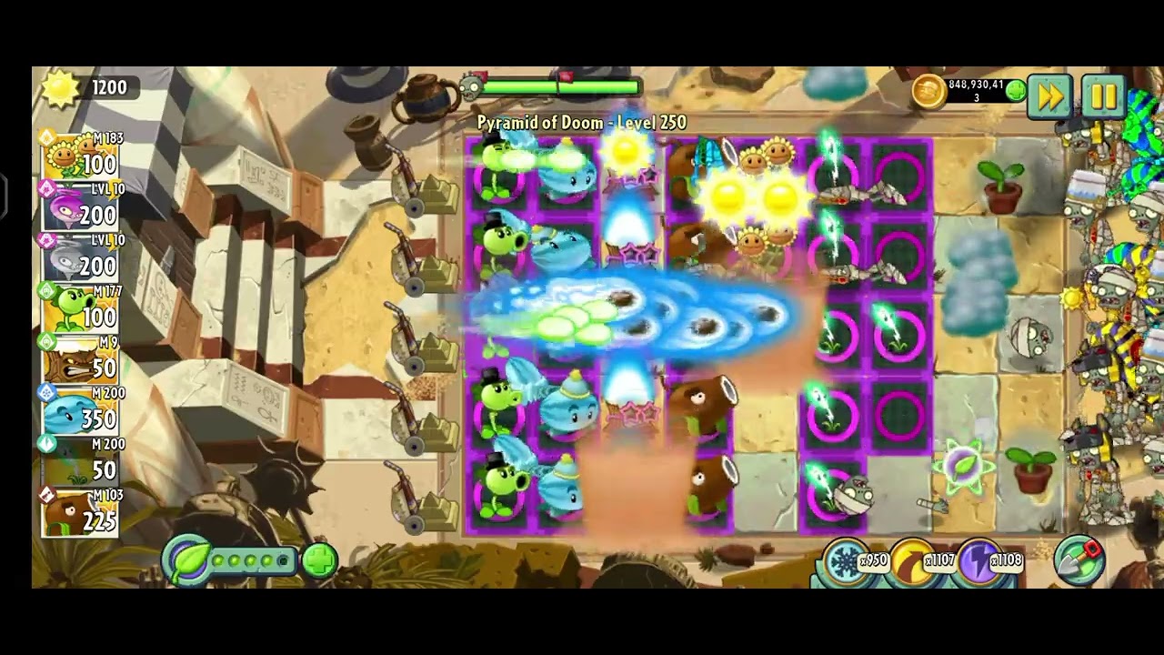 Pvz 2 Pyramid of Doom lvl 250