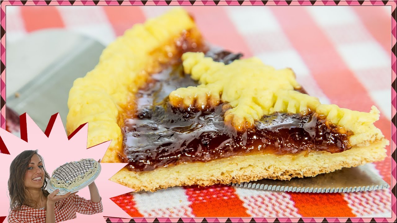 CROSTATA cotta in PADELLA - Crostata alla Marmellata