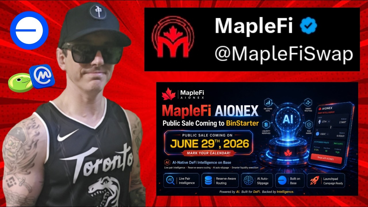 $MPFI - MapleFi TOKEN IDO PRESALE CRYPTO COIN HOW TO BUY MPFI AIONEX BASE BLOCKCHAIN NEW BINSTARTER