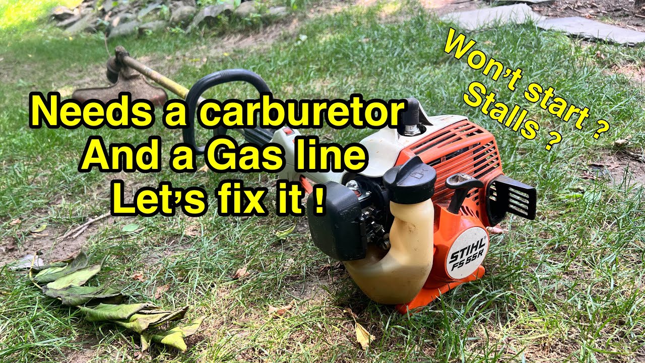 Replacing the Carb and gas line on a Stihl fs55r