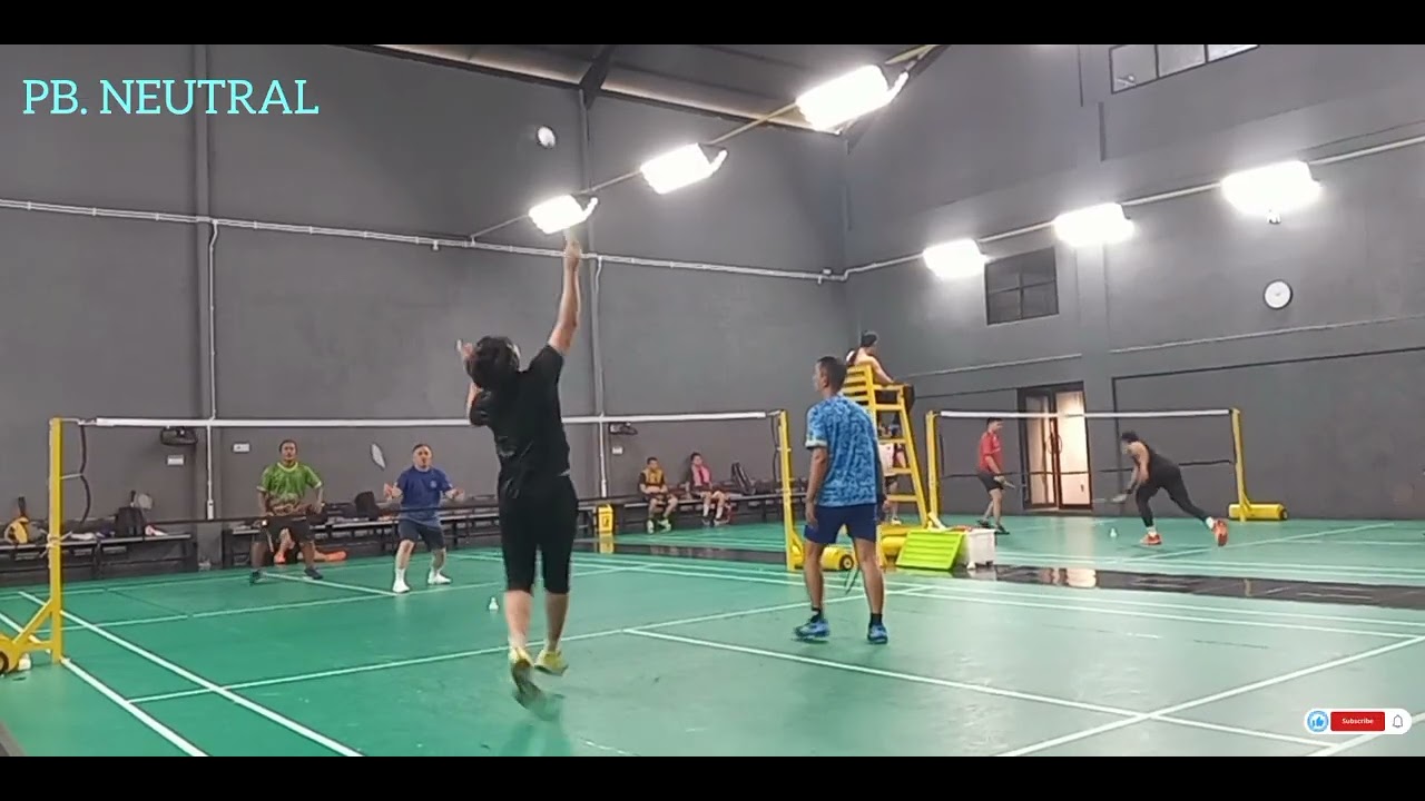 PB. NEUTRAL 💪GANTI PASANGAN ✍ EDOT WIN MANTAP 👍🏸🏸🏸👍