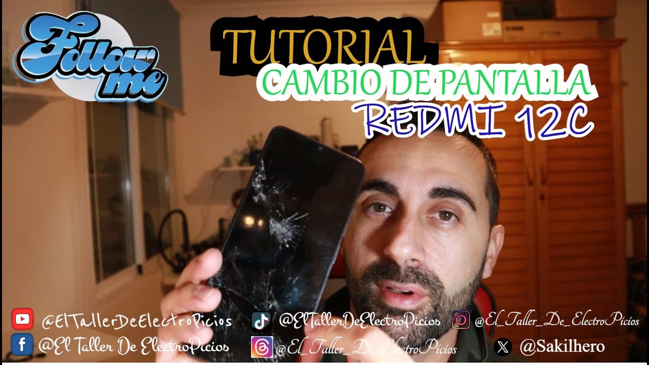 Tutorial cambio de pantalla Redmi 12C