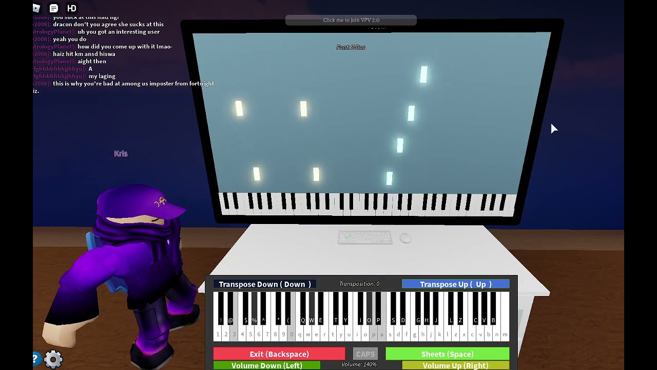 Rush E on Roblox Piano