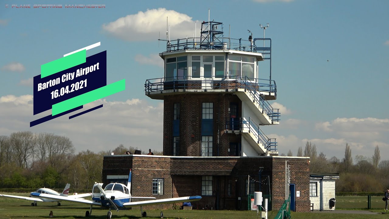 (4K) General aviation at Barton City Airport Manchester (EGCB) 16th April 2021