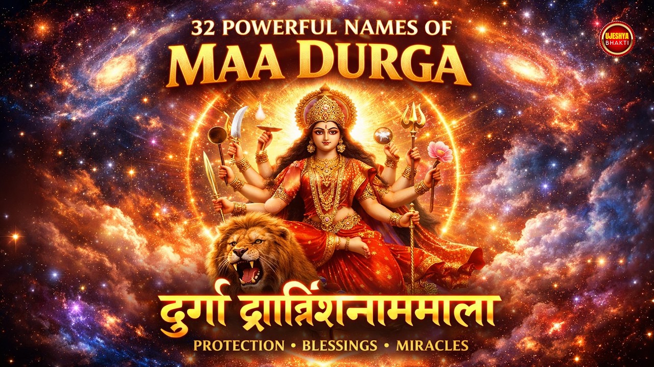 दुर्गा द्वात्रिंशन्नाममाला | Maa Durga 32 Powerful Names Mantra | हर भय से रक्षा करने वाला मंत्र