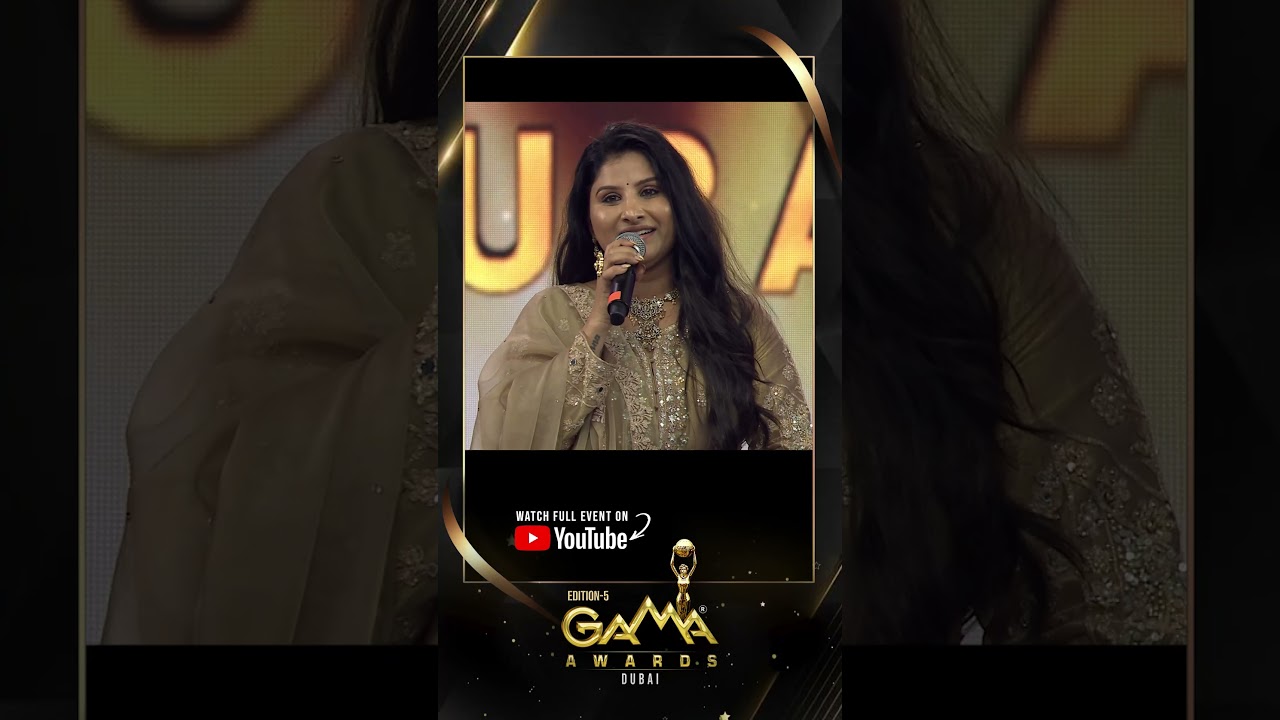 Gama Awards 2025 Best Playback singer Mangli 🔥
