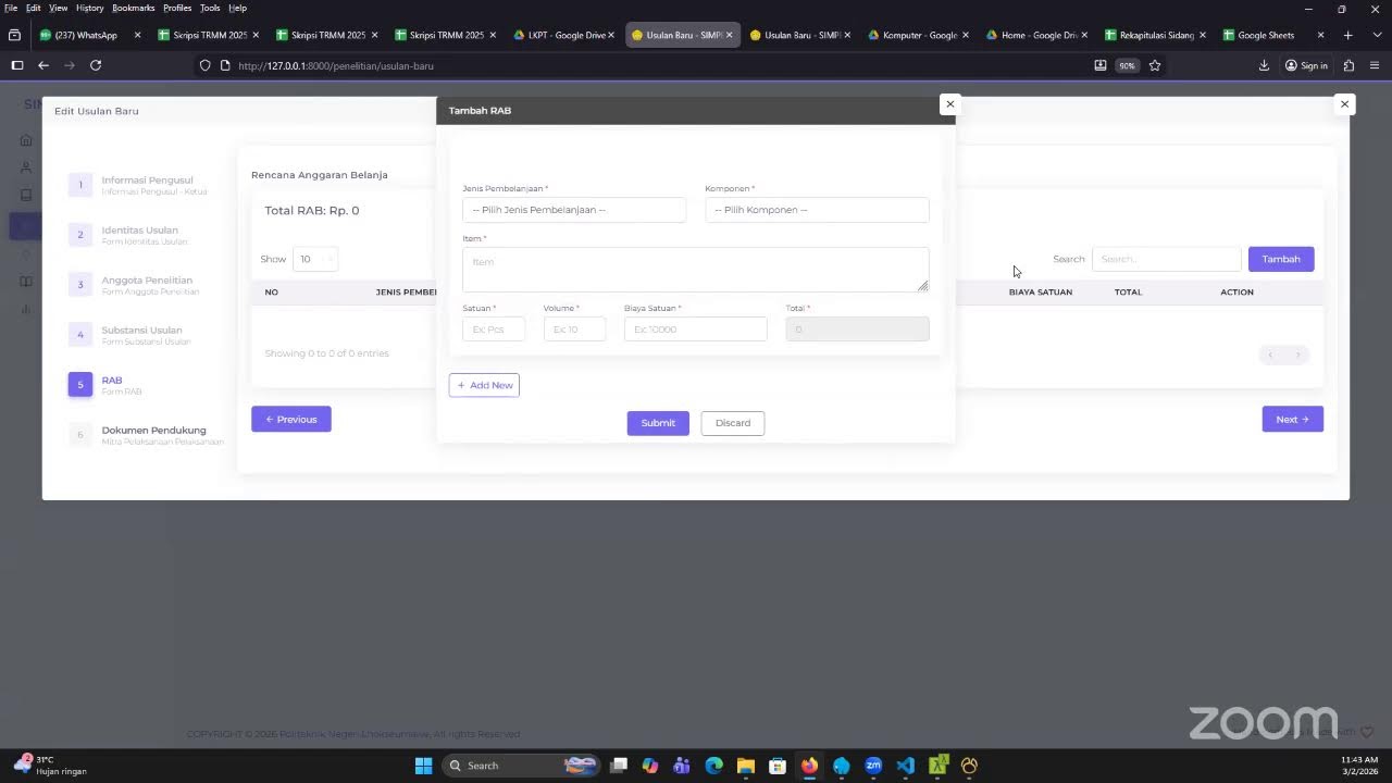 Sosialisasi Penerimaan Proposal dan Panduan Penelitian dan Pengabdian DIPA TA 2026