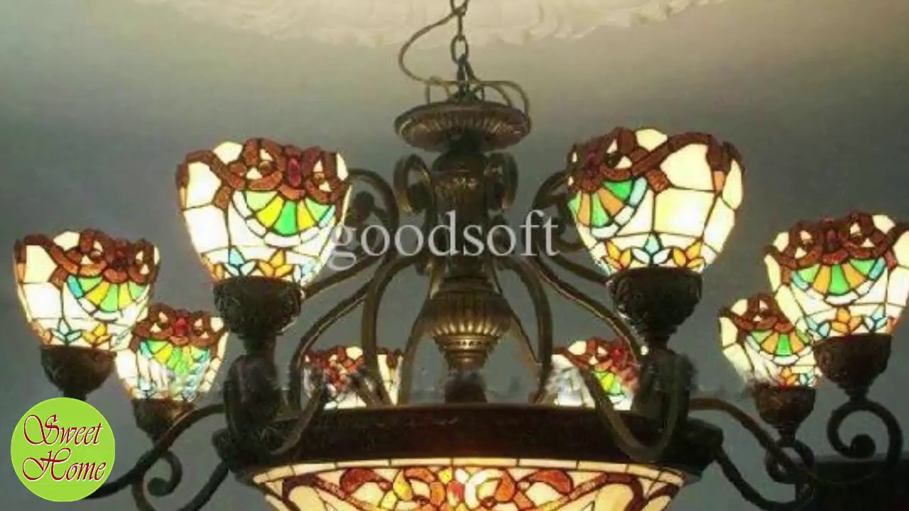 Chandelier Tiffany Lamps Stained Glass Best Collection