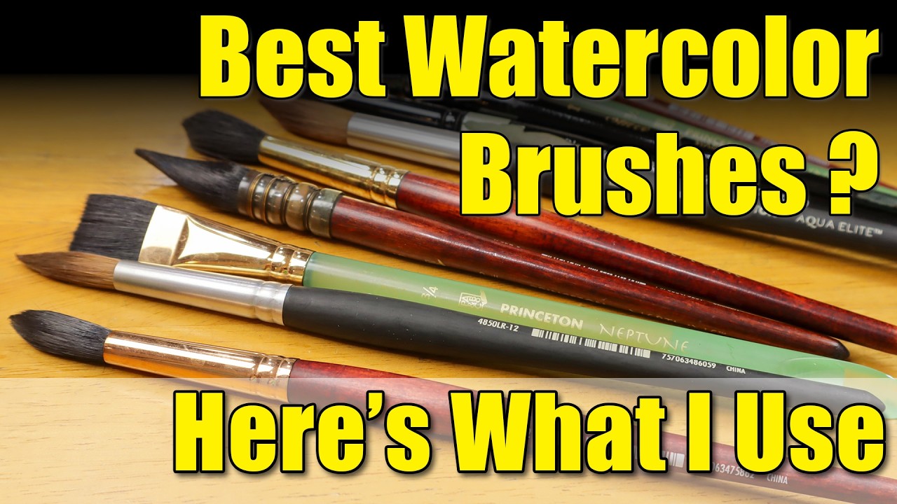 Affordable Watercolor Brushes - My Favorite Brands