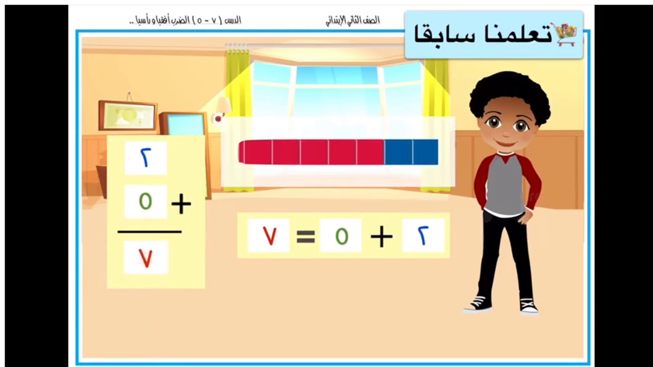 بند 7- 5 الضرب افقيا و رأسيا