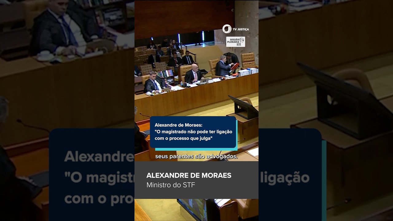 Ministro Alexandre de Moraes fala sobre os limites dos magistrados nos processos que julgam