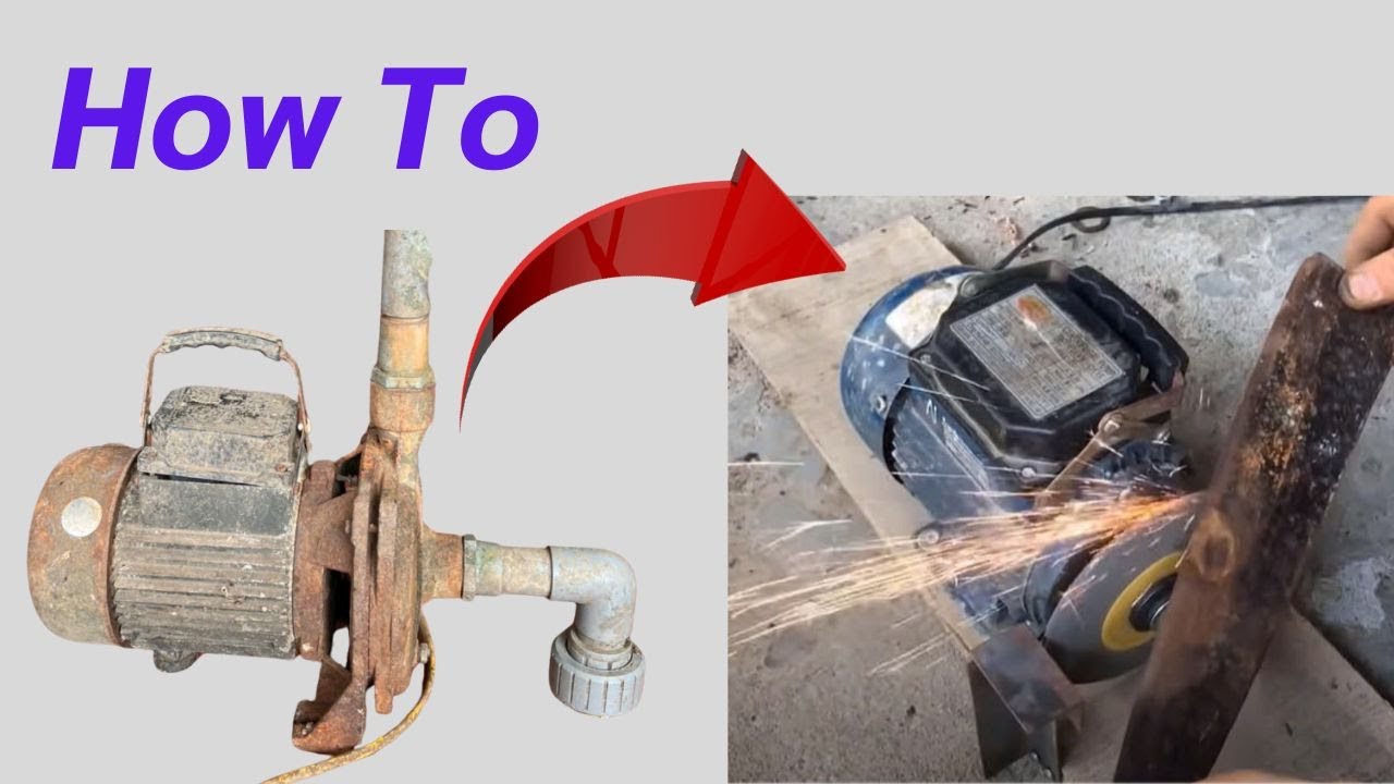 How to make a knife sharpener from an old pump | How knife sharpener works close up