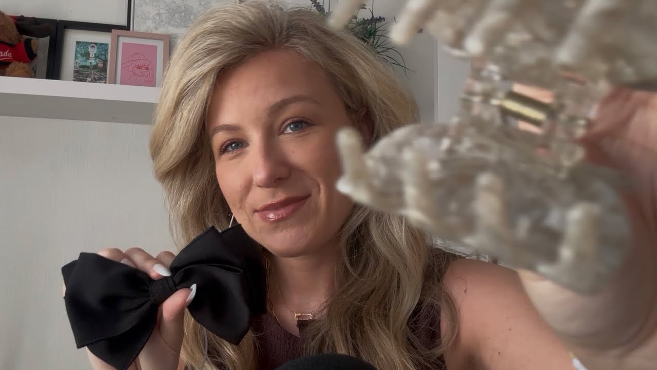 ASMR Hair Clips! Whispering, tapping, clipping etc