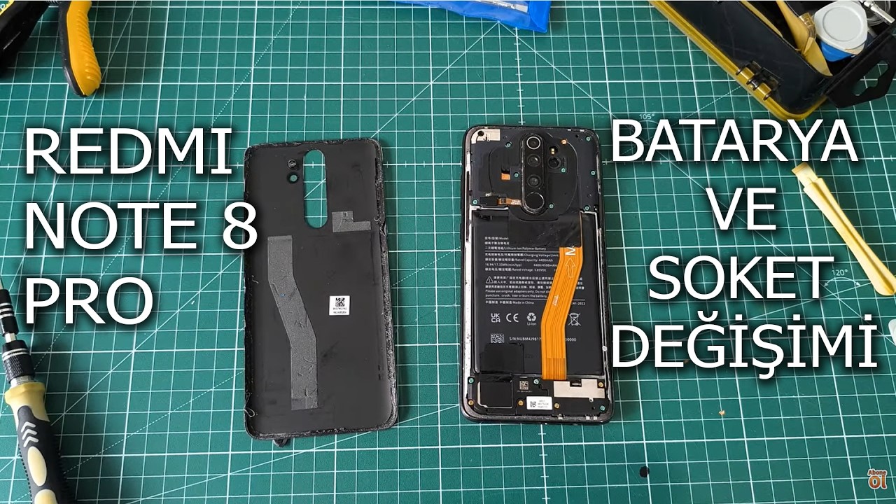 XİAOMİ REDMİ NOTE 8 PRO SARJ SOKETİ VE BATARYA DEĞİŞİMİ #Repair #Xiaomi #Redmi