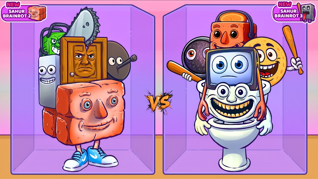 Merge Fellas SAHUR BRAINROT 2 vs SAHUR BRAINROT 3 ⁉️ Boss + Boss I New Update - Reaching Max Level!