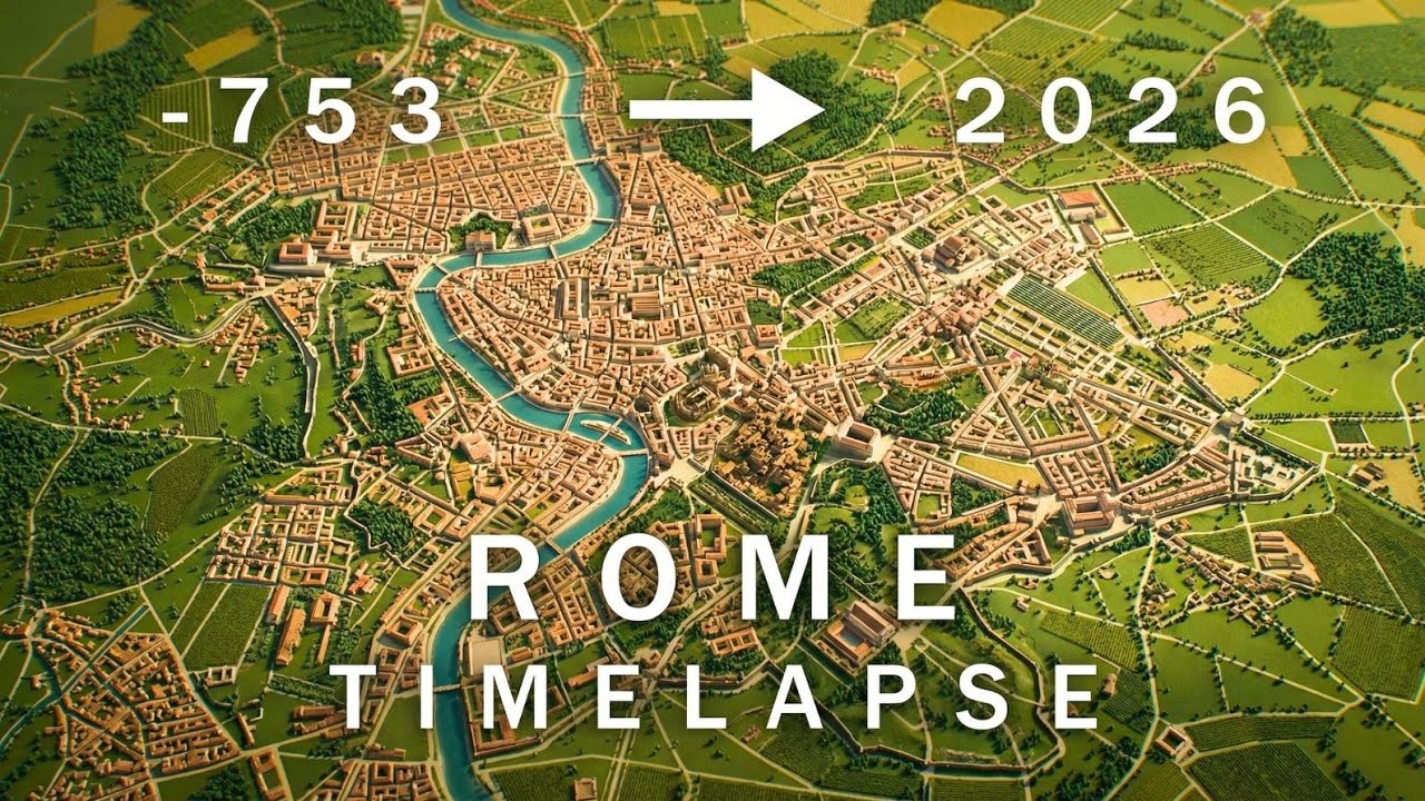 ROME - 3D TIMELAPSE - 300 BCE to 2026