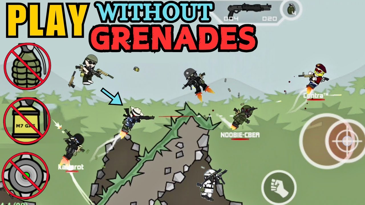 I Made Insane Kills Even Without Grenades LOL! MINI MILITIA Classic Gameplay
