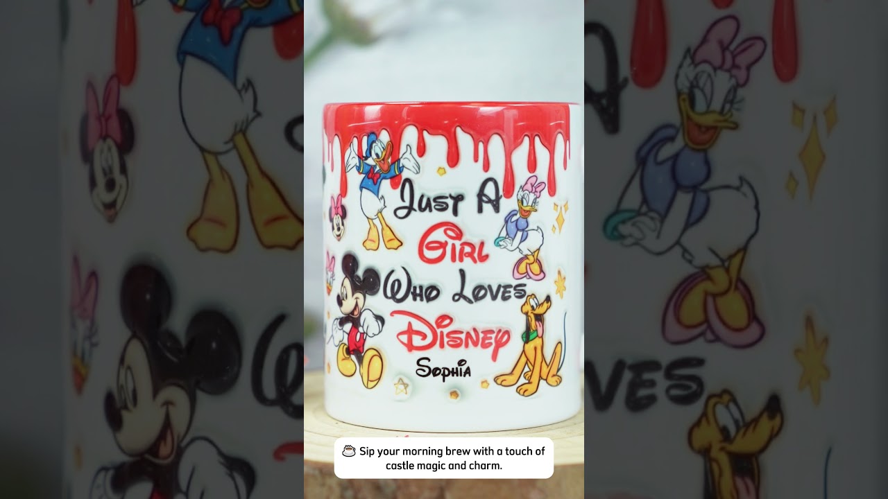 Magical Mornings Start Here ✨ Personalized Disney World Mug for Dreamy Girls ☕🐭