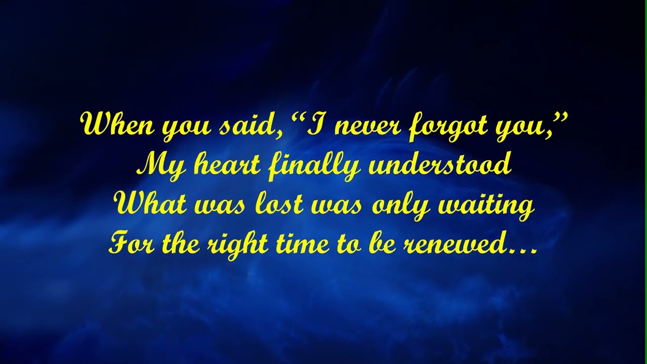 Found You Again Forever This Time  Minus One