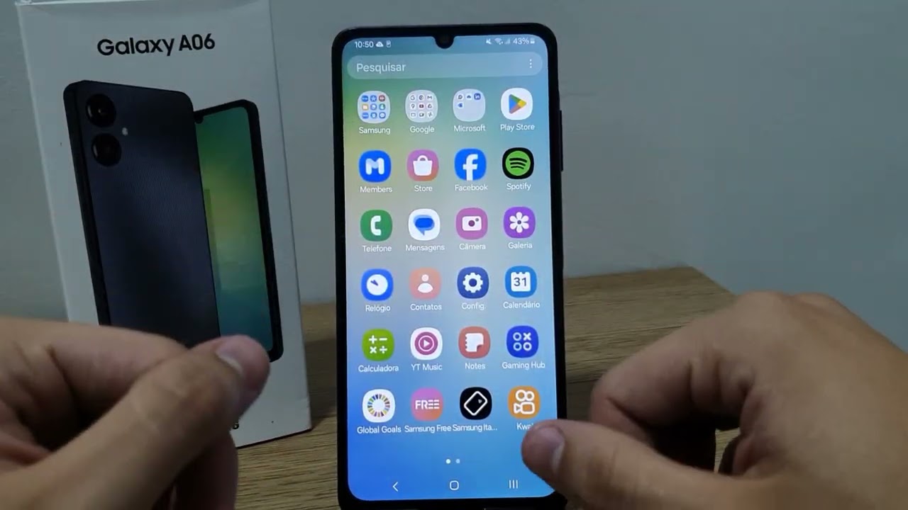 ⚪️ Como ajustar as cores da tela para dalt&ocirc;nicos no Galaxy a06