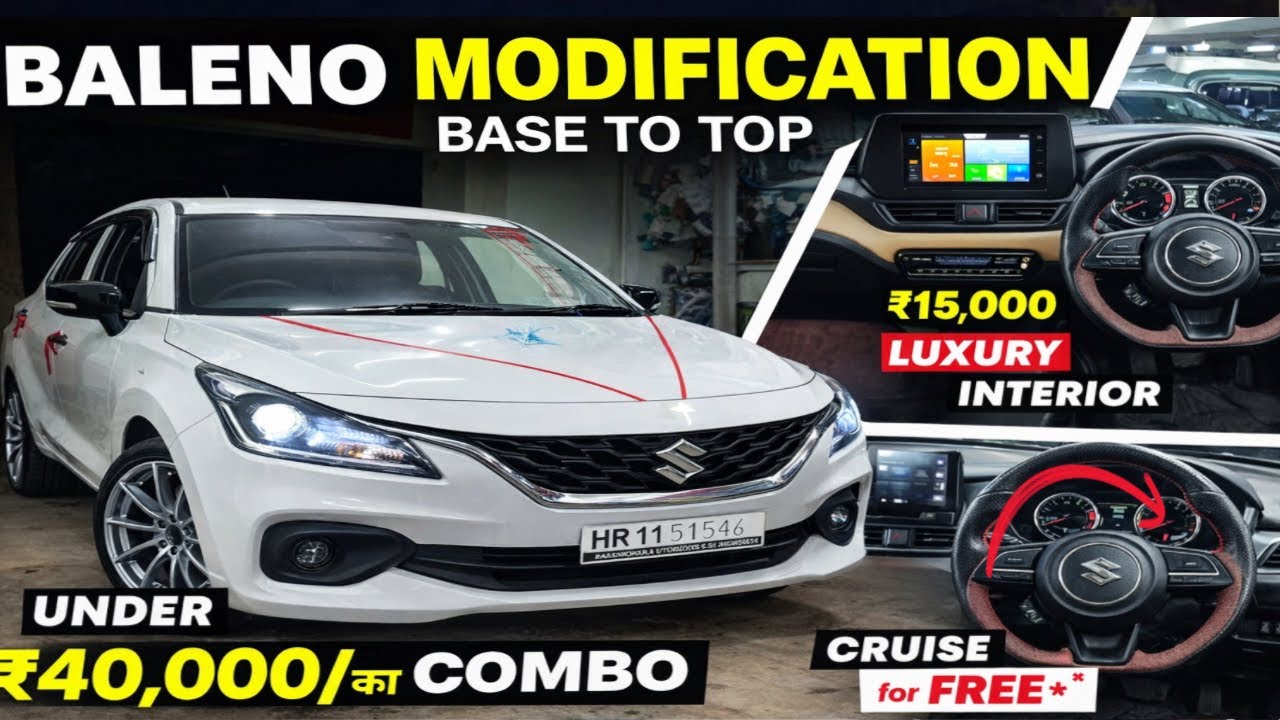 😱2026 BALENO BASE TO TOP MODIFICATION ₹40000 में✅BALENO SIGMA MODEL MODIFIED✅LUXURIOUS INTERIOR✅