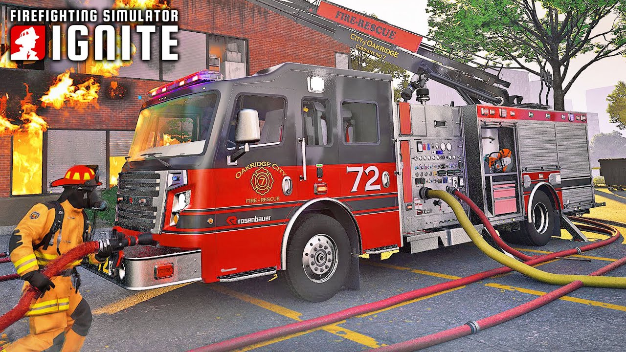 Ladder Truck Operations in Firefighting Simulator: Ignite