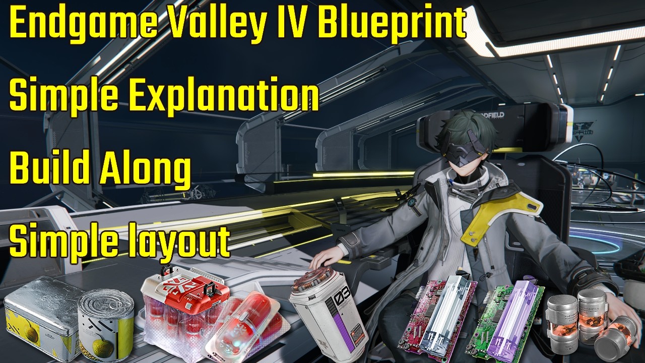 Full Endgame Valley IV  Base with Explanation(Medicine Canned A, Purple Battery, Cryston Part, etc.)