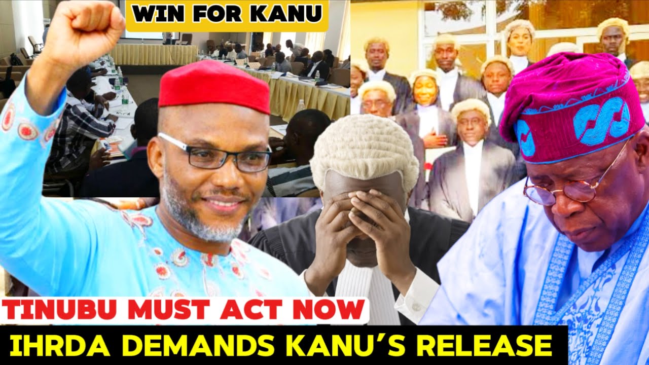 IHRDA DEMANDS KANU’S RELEASE | SERIOUS QUESTIONS FOR TINUBU