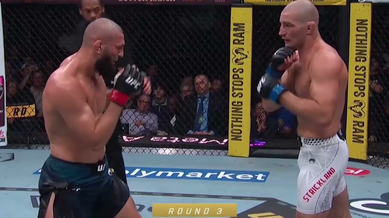 Основные моменты боя Шон Стрикленд против Хамзата Чимаева (UFC 328)