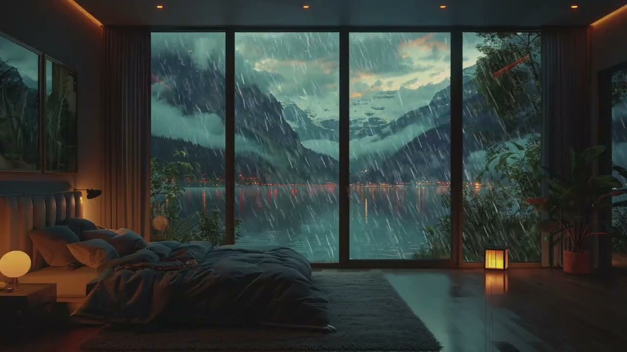 2 Hours of Calm Rain for Deep Sleep and Study