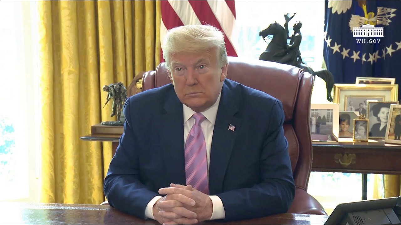 President Trump Participates in an Easter Blessing with Bishop Harry Jackson