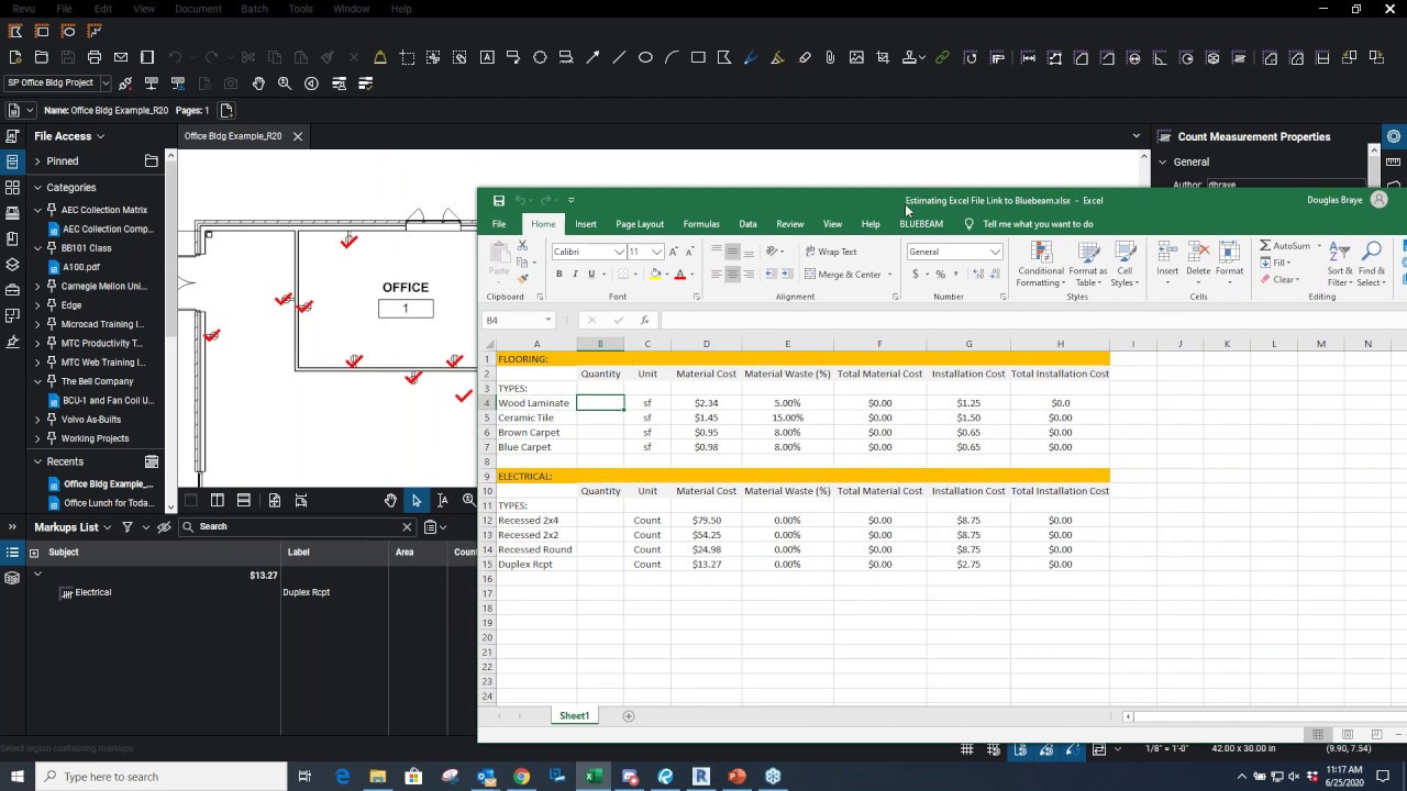 MicroCAD | Webinar:  Estimating in Bluebeam Revu