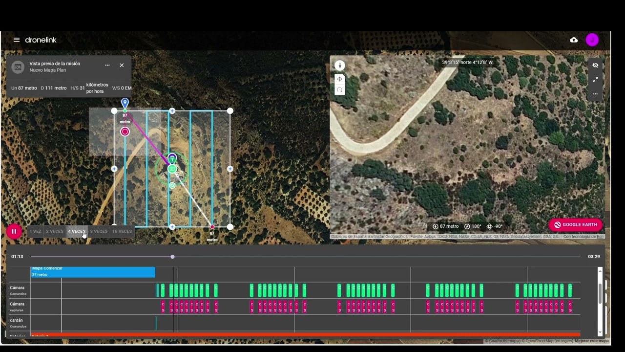 Fotogrametría en 3D con drones para uso en el aula (con Dronelink y Agisoft  Metashape)