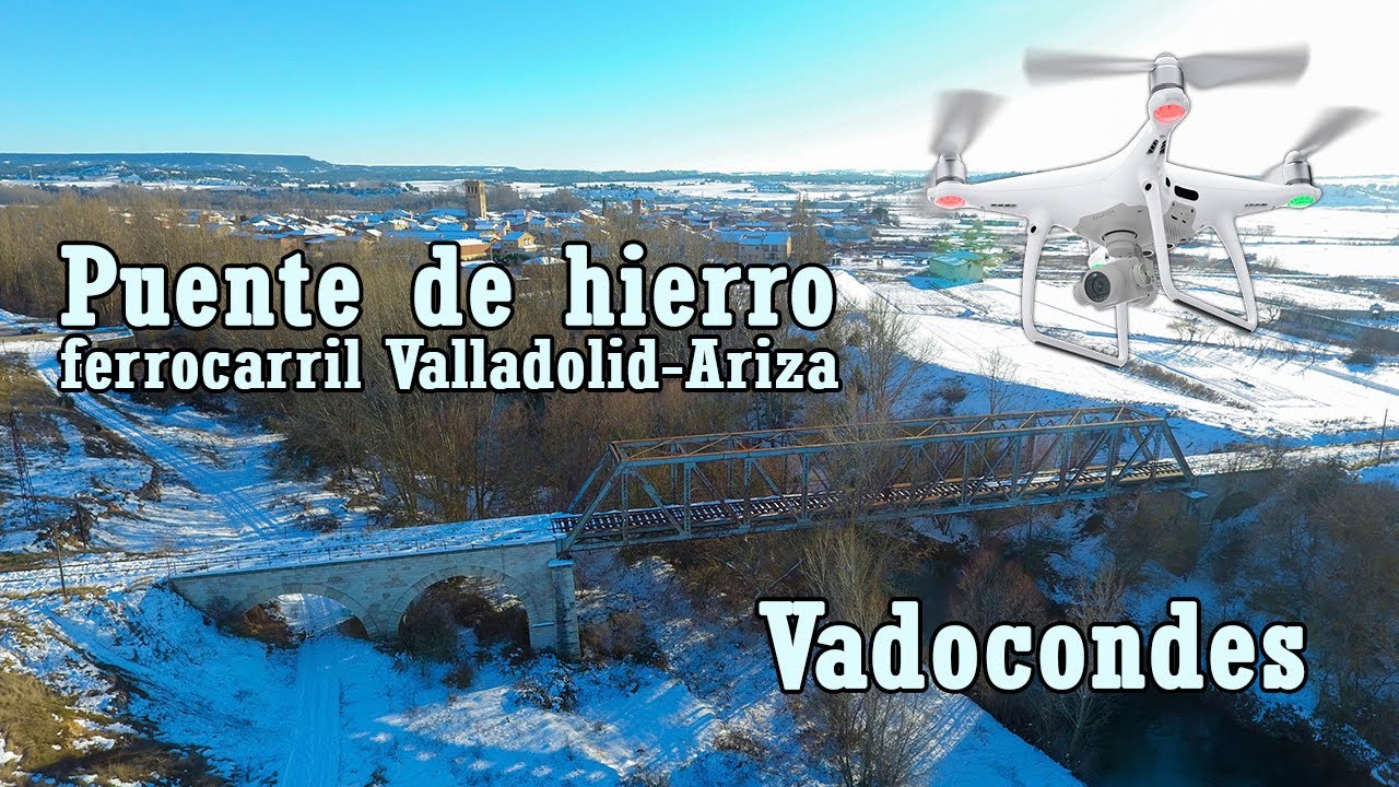 Drone | Puente en Vadocondes del antiguo ferrocarril Valladolid-Ariza