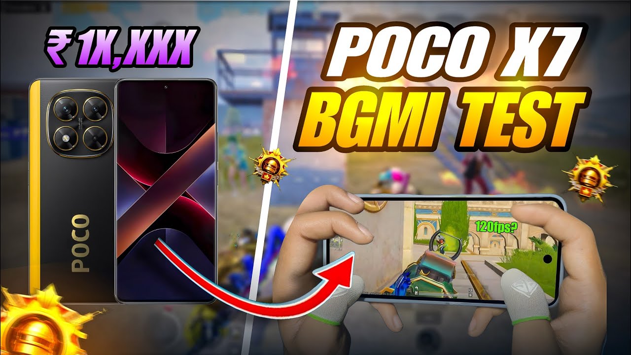 POCO X7 BGMI TEST 🔥🚀// POCO X7 BGMI GAMEPLAY 🎯