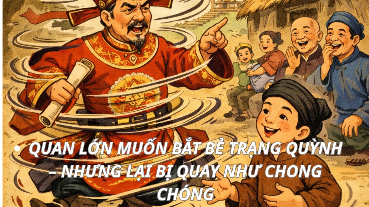 Quan Lớn Muốn Bắt Bẻ Trạng Quỳnh – Nhưng Lại Bị Quay Như Chong Chóng