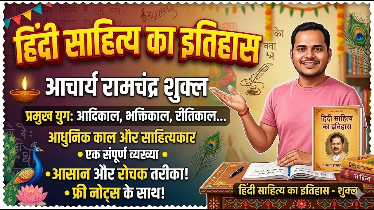 हिन्दी साहित्य का इतिहास रामचन्द्र शुक्ल भाग 1#education #gic #ltgrade #ugcnet