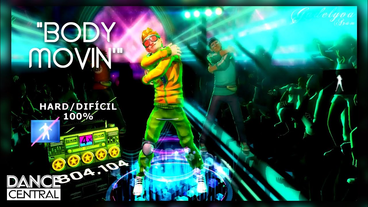 Body Movin' - Dance Central | on Hard (100% Gold Stars) | No Flashcards
