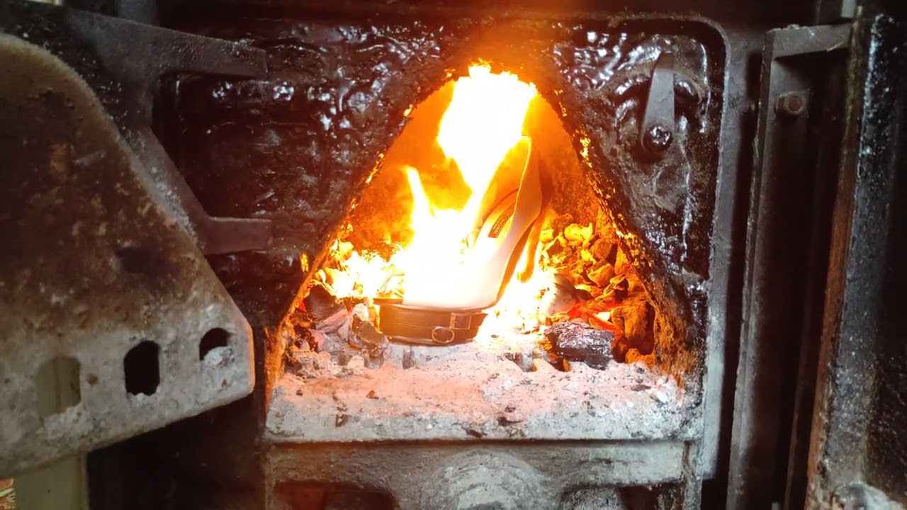 One heel burning. 