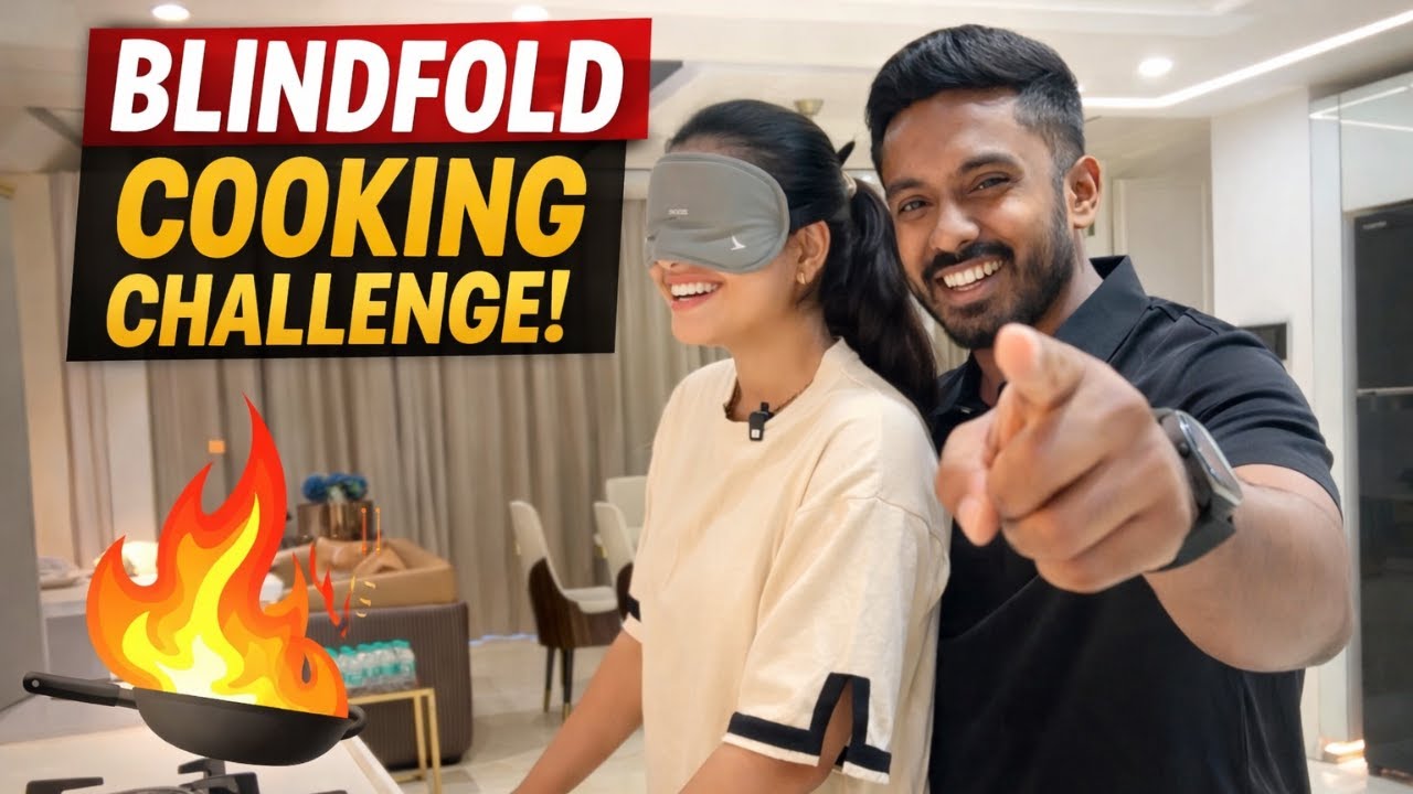 Blindfold Cooking Challenge | Roshu Vlogs
